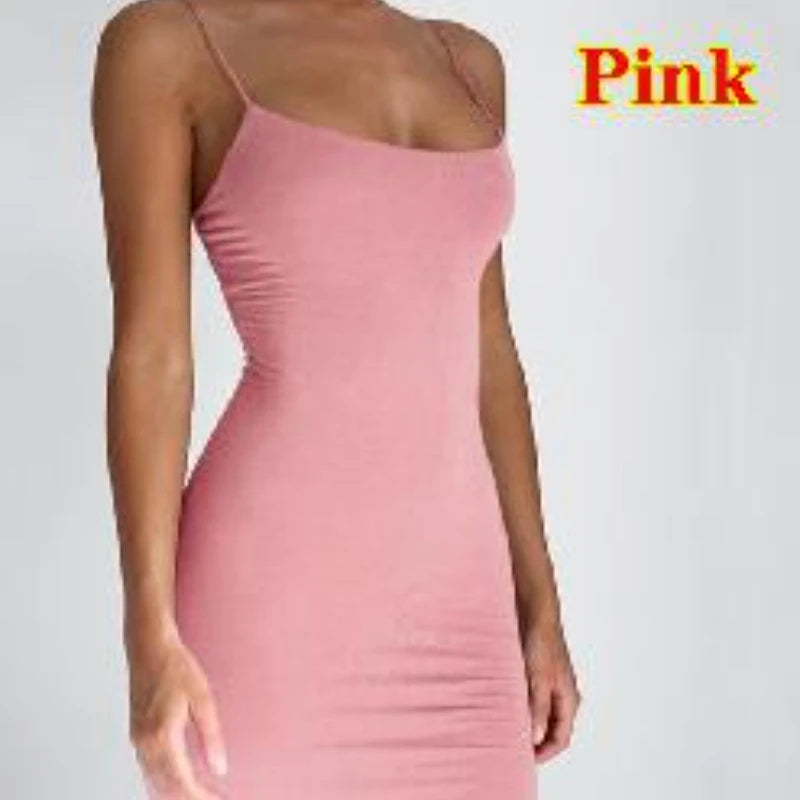 Spaghetti Strap Mini Dress – Sexy, Sleek, Summer