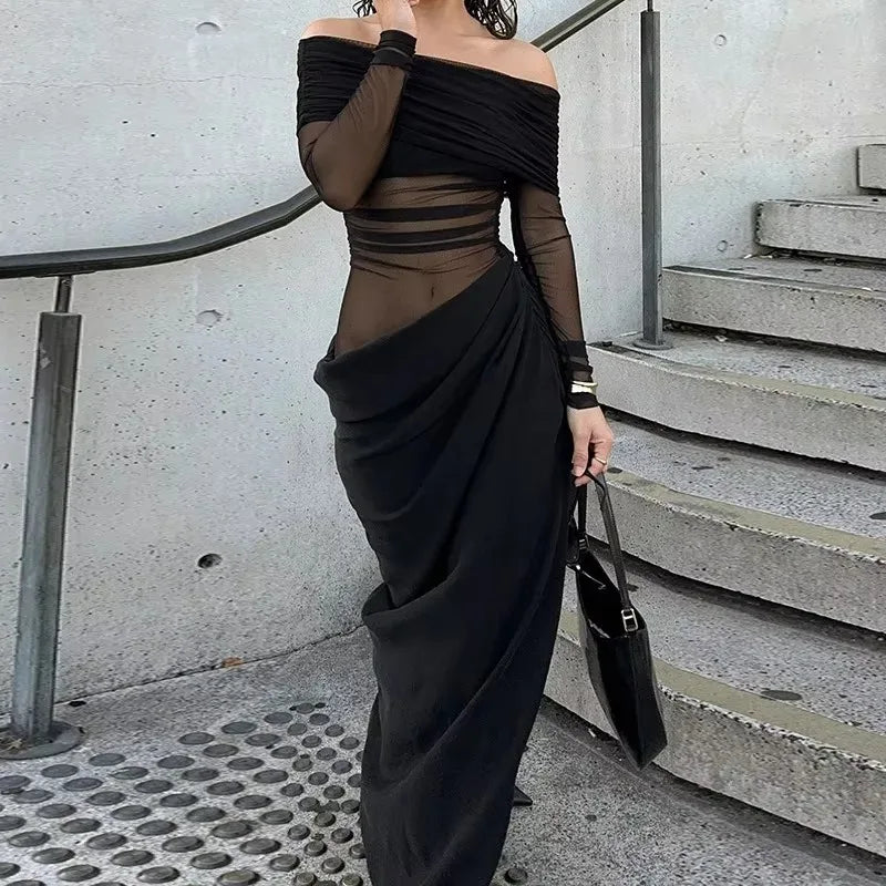 Tuularose Mesh Hollow Dress