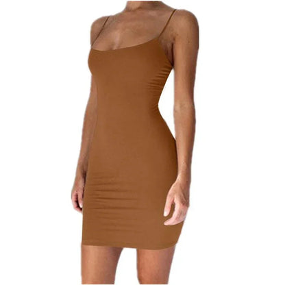 Spaghetti Strap Mini Dress – Sexy, Sleek, Summer