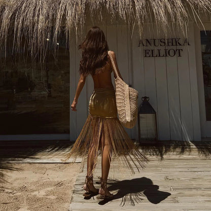 Paradise bikini set cover up
